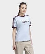 ADIDAS ADIDAS T-Shirt - Crystal Sky/Maroon