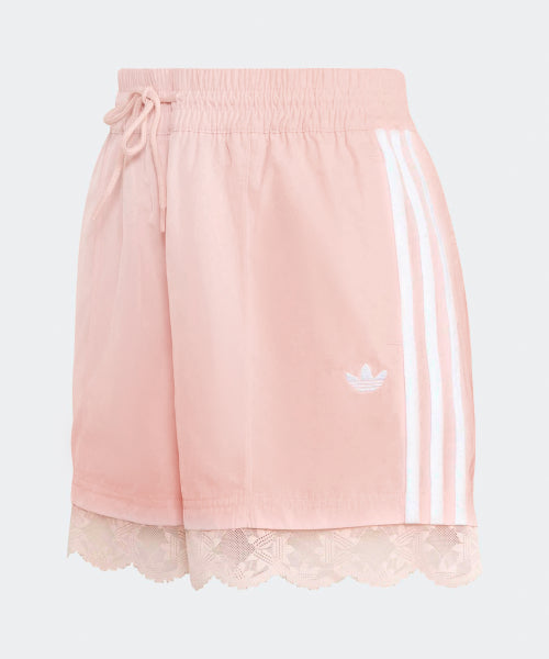 ADIDAS ADIDAS Lace Trim 3-Stripe Short Pants - Sandy Pink