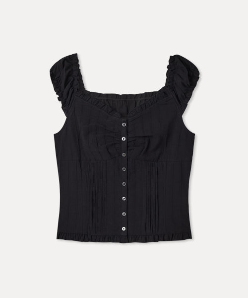 MIXXO MIXXO Frill Cap Sleeve Blouse S