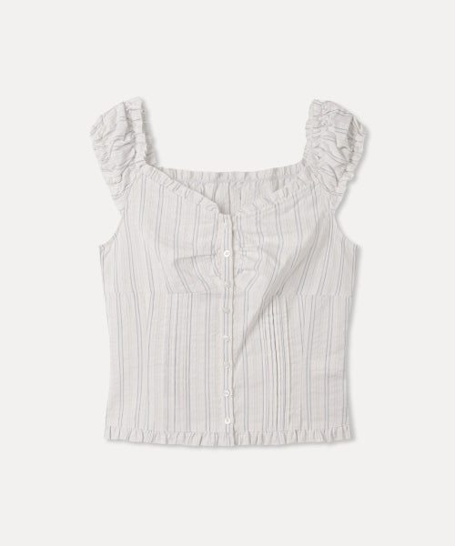 MIXXO MIXXO Frill Cap Sleeve Blouse S