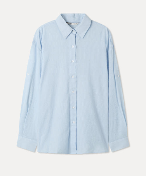 MIXXO MIXXO Overfit See-Through Shirt C