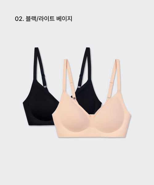 MUSINSA STANDARD WOMAN MUSINSA STANDARD WOMAN Women's Seamless Light Volume Bra 2 Pack