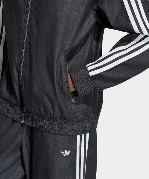 ADIDAS ADIDAS Denim Track Top - Medium Black Denim