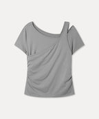 MIXXO MIXXO T-Shirt Uncut Layered Short-Sleeved C