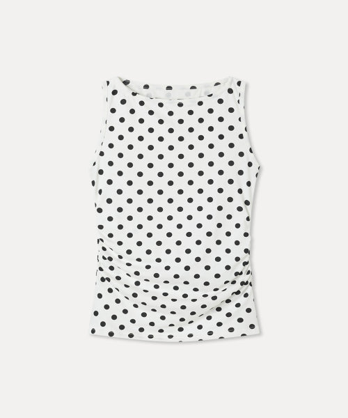 MIXXO MIXXO T-Shirt Dot Boat Neck Sleeveless