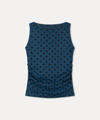 MIXXO MIXXO T-Shirt Dot Boat Neck Sleeveless