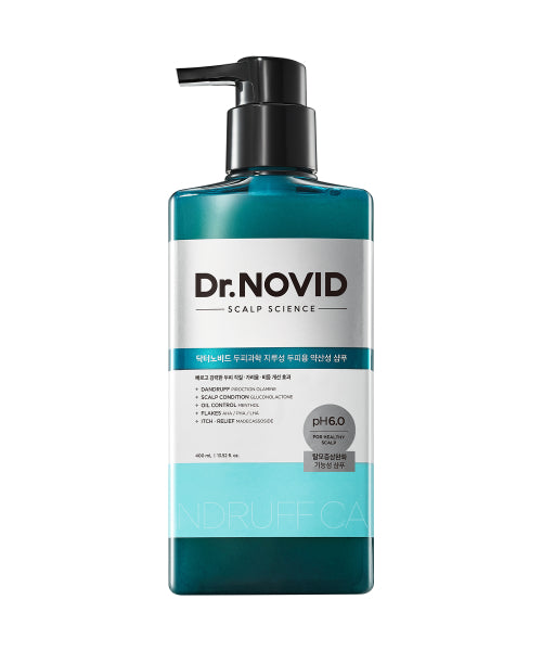 ELASTINE Dr. Novid hair loss symptom relief mildly acidic dandruff shampoo for seborrheic scalp 400ml