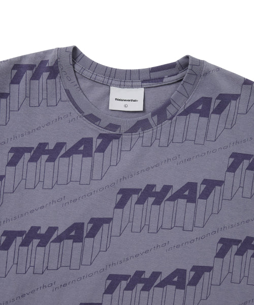 THISISNEVERTHAT THISISNEVERTHAT Stacked THAT Tee Purple Grey