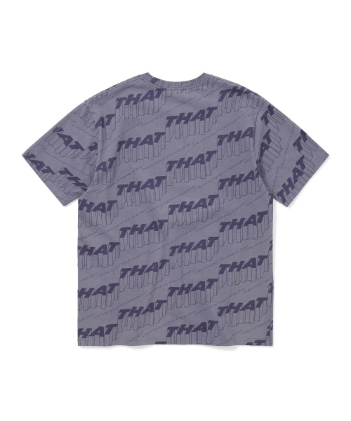 THISISNEVERTHAT THISISNEVERTHAT Stacked THAT Tee Purple Grey