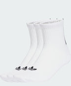 ADIDAS ADIDAS Quarter Length Striped Socks