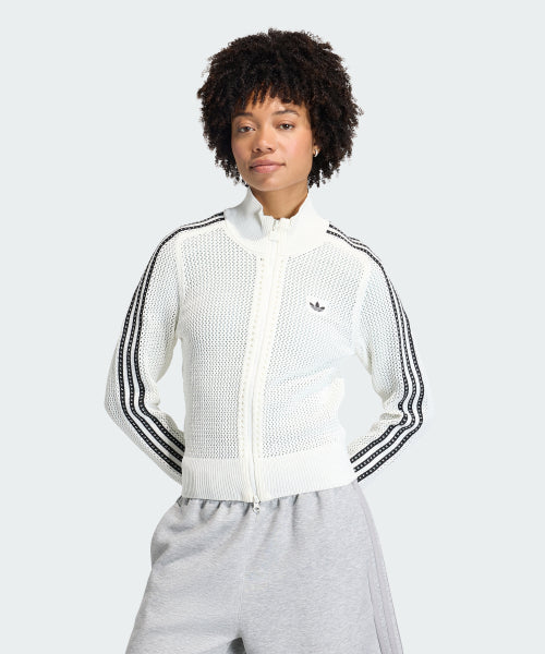 ADIDAS ADIDAS Knitwear Track Top - White