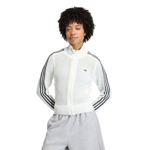 ADIDAS ADIDAS Knitwear Track Top - White