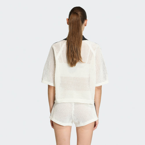 ADIDAS ADIDAS Knit Crochet Polo - White