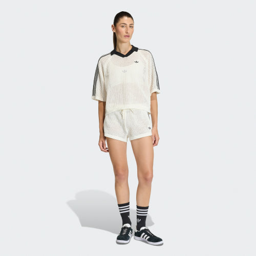 ADIDAS ADIDAS Knit Crochet Polo - White