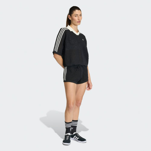 ADIDAS ADIDAS Knit Crochet Polo - Black