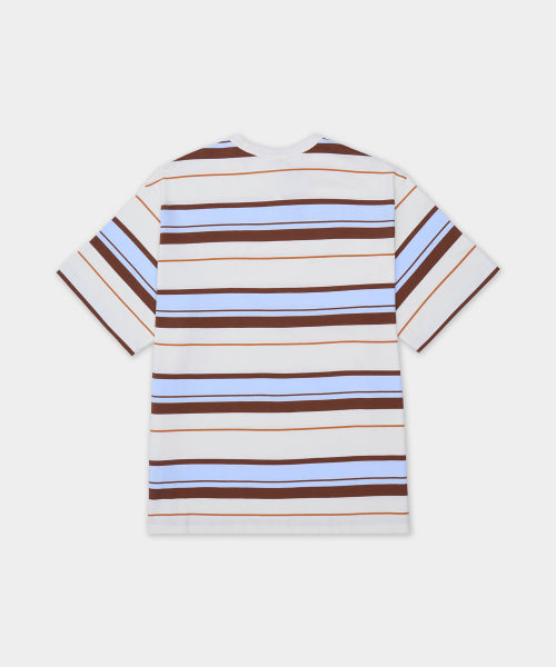 ADIDAS ADIDAS Summer Glow Stripe Tee - White