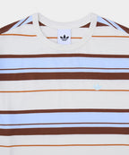 ADIDAS ADIDAS Summer Glow Stripe Tee - White