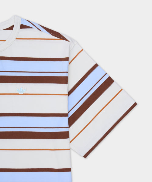 ADIDAS ADIDAS Summer Glow Stripe Tee - White