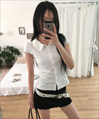 MIXXO MIXXO T-Shirt Open Collar (Size S)