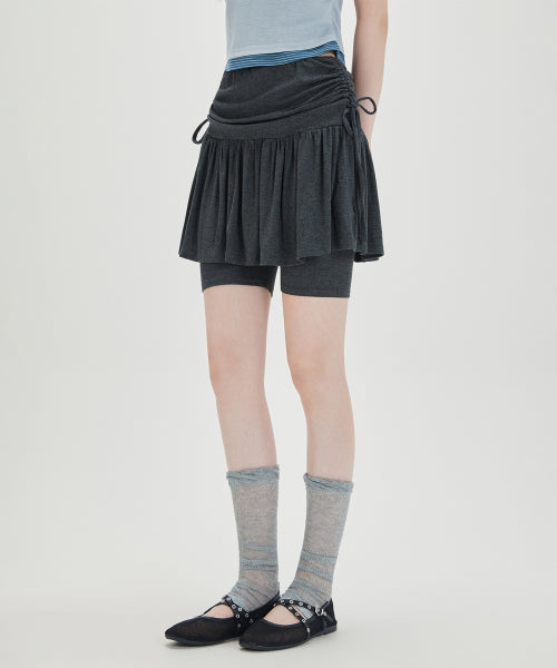 MIXXO MIXXO Shirring Banding Miniskirt S