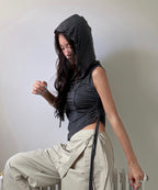 MIXXO MIXXO Sleeveless Hoodie T-Shirt C