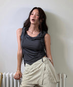 MIXXO MIXXO Sleeveless Hoodie T-Shirt C