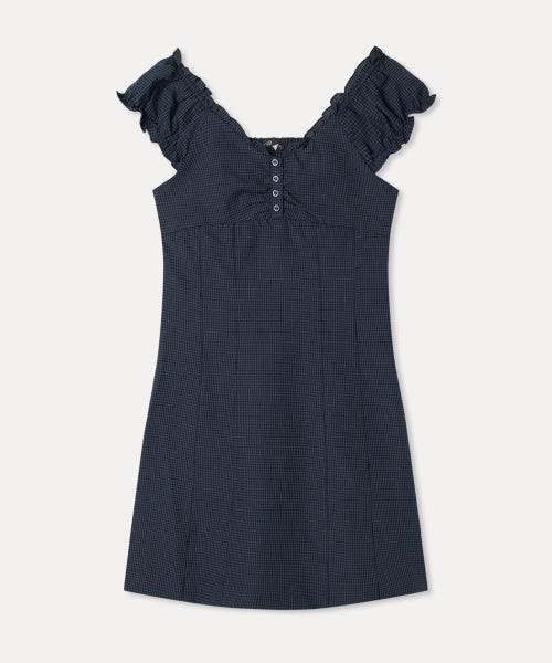 MIXXO MIXXO Puff Sleeve Mini Dress (C)