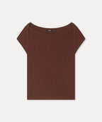 MIXXO MIXXO T-Shirt Boat Neck Cap Sleeve