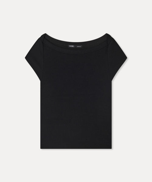 MIXXO MIXXO T-Shirt Boat Neck Cap Sleeve