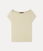 MIXXO MIXXO T-Shirt Boat Neck Cap Sleeve