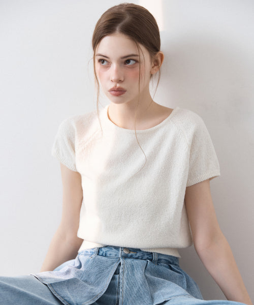 MIXXO MIXXO Cap Sleeve Short Sleeve Knit C