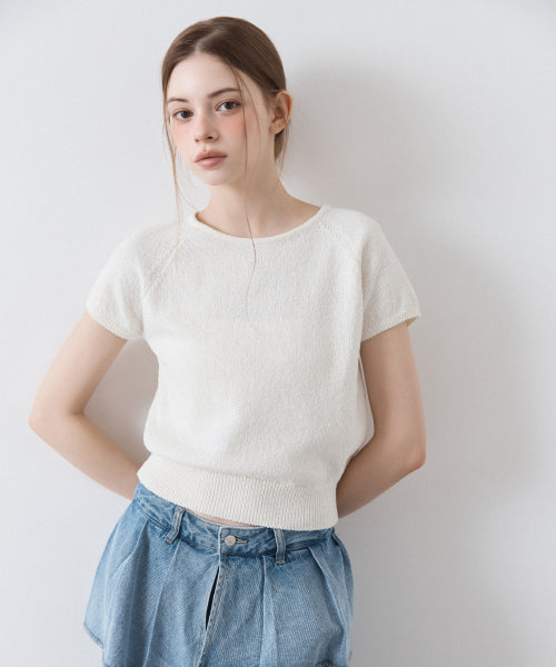 MIXXO MIXXO Cap Sleeve Short Sleeve Knit C