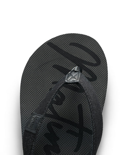 MATIN KIM MATIN KIM Denim Loop Flip Flop in Black