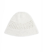 MATIN KIM MATIN KIM Crochet Cotton Bucket Hat