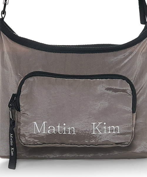 MATIN KIM MATIN KIM Packable Cross Pocket Bag in Grey