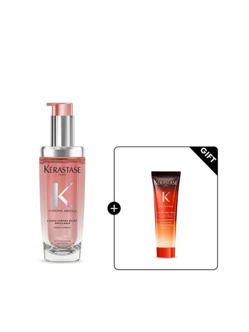 KERASTASE Chroma Absolue Hair Oil 75ml (+Night Serum 30ml)