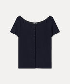 MIXXO MIXXO Cardigan Boat Neck Cap Sleeve