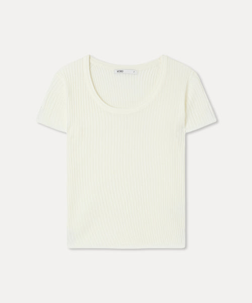 MIXXO MIXXO Scoop Neck See-Through Knitwear S