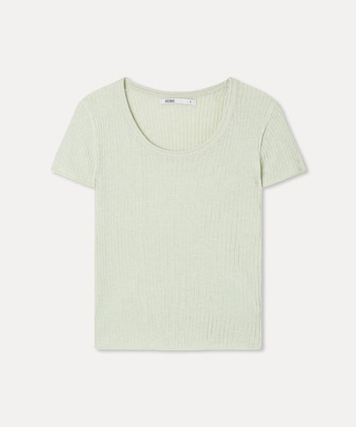 MIXXO MIXXO Scoop Neck See-Through Knitwear S