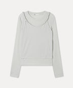 MIXXO MIXXO Twisted Layered Long Sleeve T-Shirt