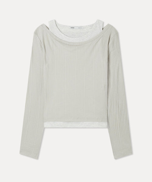 MIXXO MIXXO T-Shirt Layered Long-Sleeved C