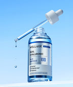 WELLAGE Real Hyaluronic Blue 100 Ampoule 60ml x 2 (+ 20ml soothing cream included)