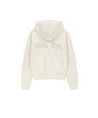 MATIN KIM MATIN KIM Hoodie Zip Up in Ivory