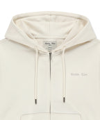 MATIN KIM MATIN KIM Hoodie Zip Up in Ivory