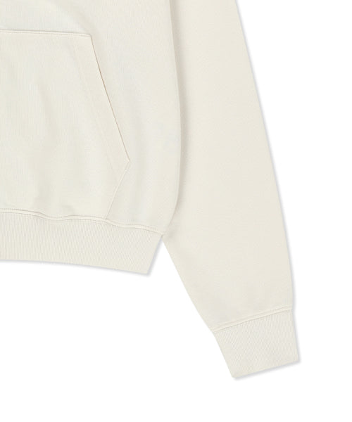 MATIN KIM MATIN KIM Hoodie Zip Up in Ivory