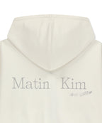 MATIN KIM MATIN KIM Hoodie Zip Up in Ivory