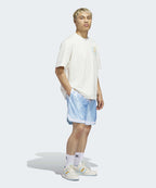 ADIDAS ADIDAS Basketball Crest Tee - White: Ice Blue