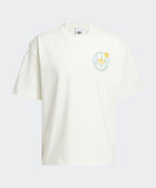 ADIDAS ADIDAS Basketball Crest Tee - White: Ice Blue