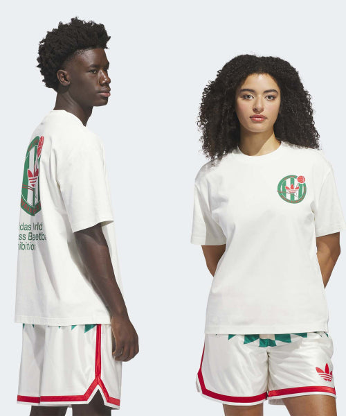 ADIDAS ADIDAS Basketball Crest Tee - White:Green