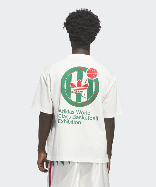 ADIDAS ADIDAS Basketball Crest Tee - White:Green